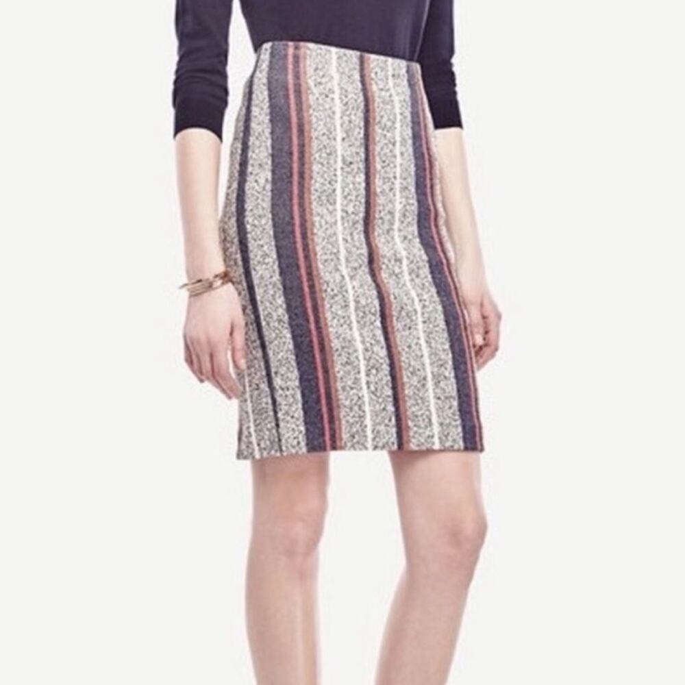 Ann Taylor Striped Pencil Skirt